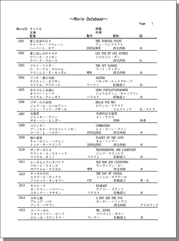 画面２：印刷結果